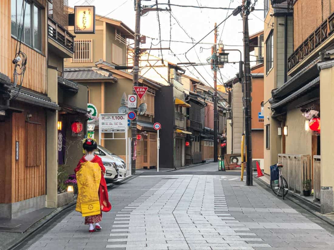 A Maiko near Gion, Kyoto